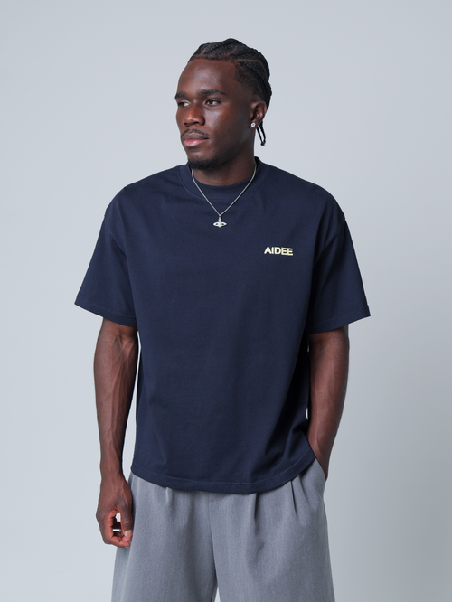UNIFORM TEE - NAVY/CREAM